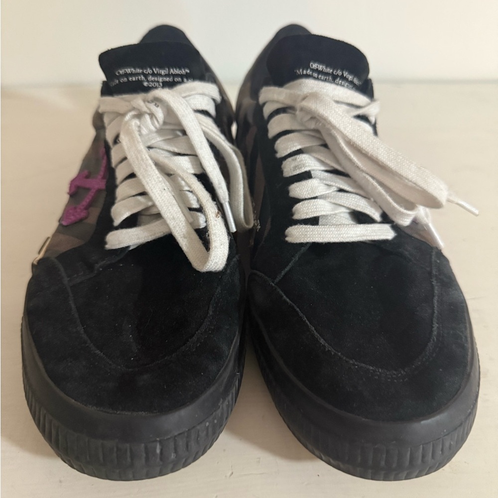 Off-White black suede skate shoes AUTHENTIC